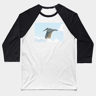Pelican in Flight Baseball T-Shirt